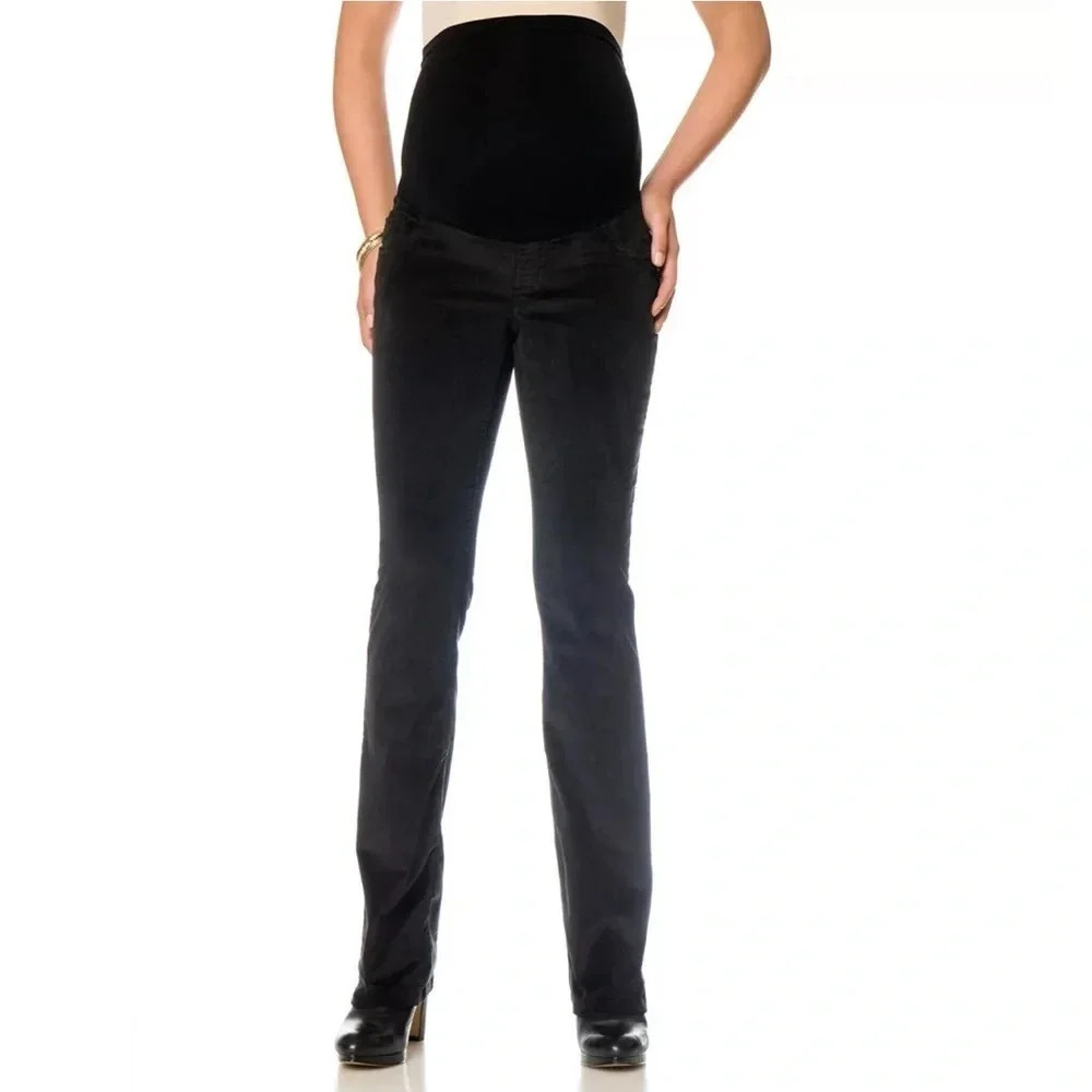 Oh baby Motherhood Maternity Women's Medium Corduroy Black Bootcut Pants